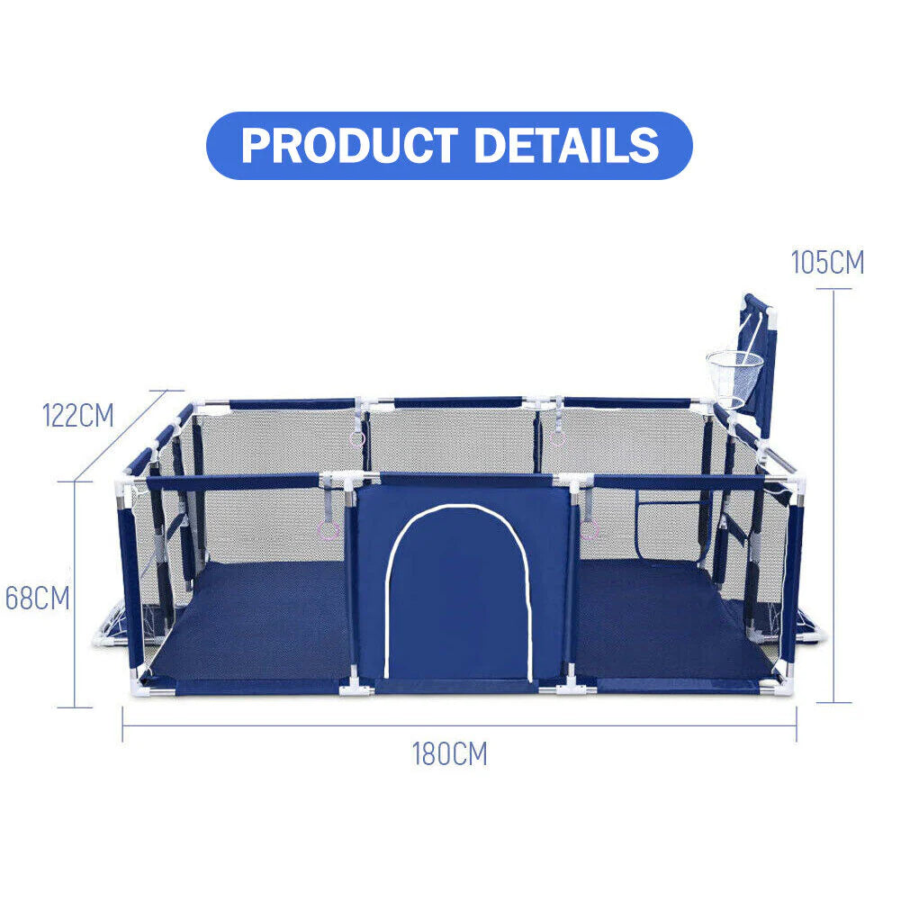 Large Baby Playpen Safety Toy Gate Kids Toddler Fence Play Activity Center Game