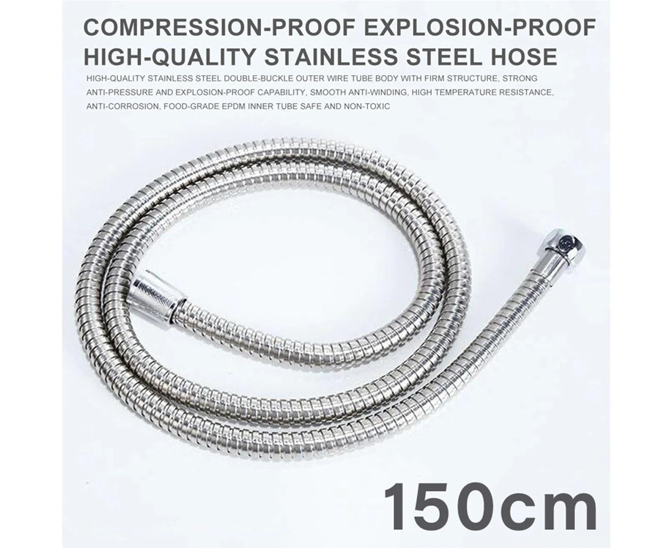 4pcs Bidet Douche Toilet Spray Shattaf Shower Head Hose Sprayer Kit Silver