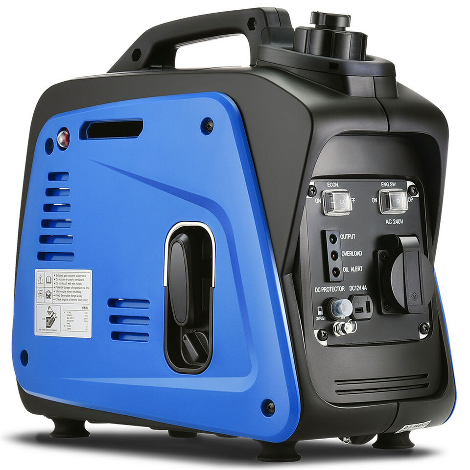 GenTrax Portable Inverter Generator 800W Max 700W Rated Pure Sine Petrol New