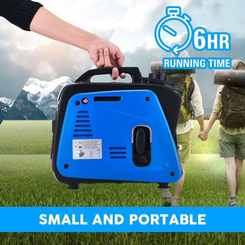 GenTrax Portable Inverter Generator 800W Max 700W Rated Pure Sine Petrol New