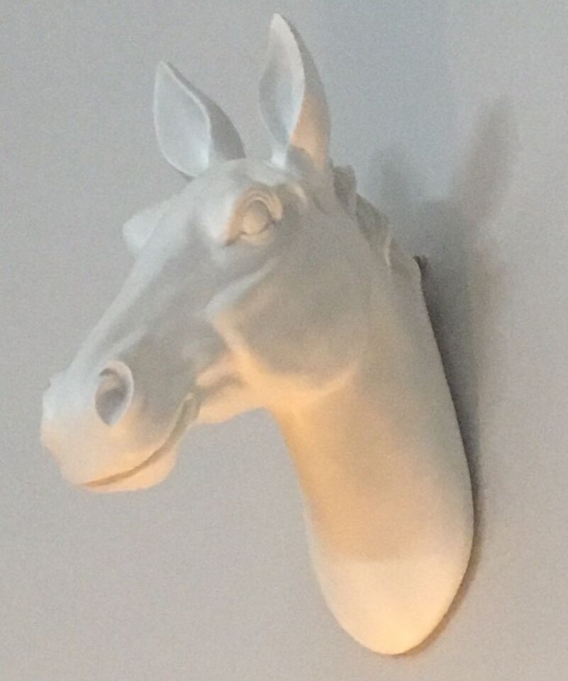 Horse Head Statue Wall Mount Trophy Race Kid Room Decor House Warming Vastu Gift