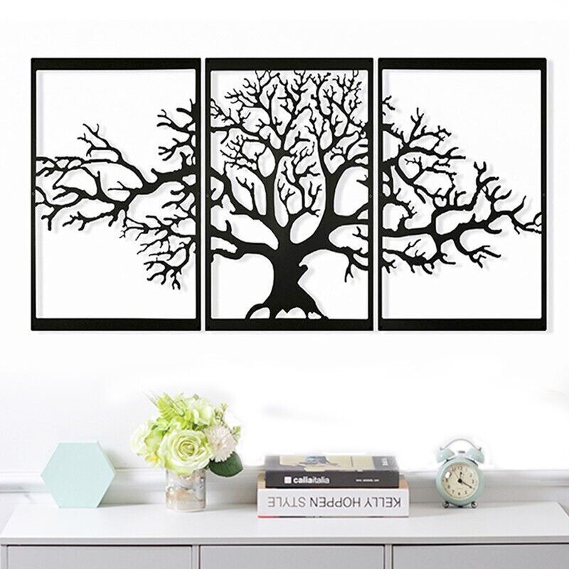 Tree of Life Metal Wall Art Hanging Sculpture Home & Garden Decoration Sculpture