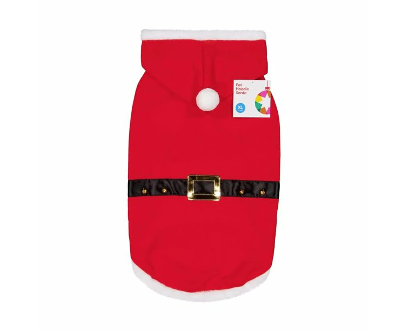 Pet Hoodie Santa, Extra Large - Anko