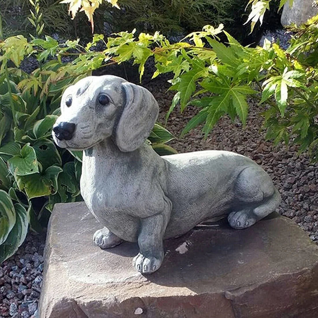 Dachshund Statue Garden Decor