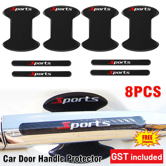 8pcs Car Door Handle Bowl Sticker Protector Anti Scratch Cover Accessories